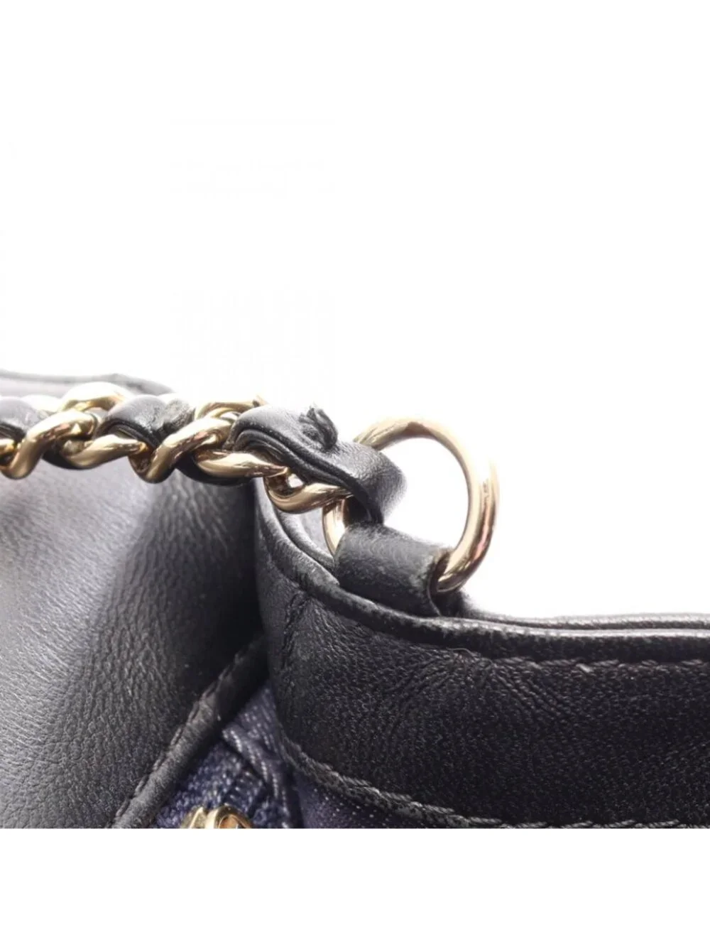 Chanel Shoulder Bag CC Logo Full Flap Black Lambskin CC Small Chain
